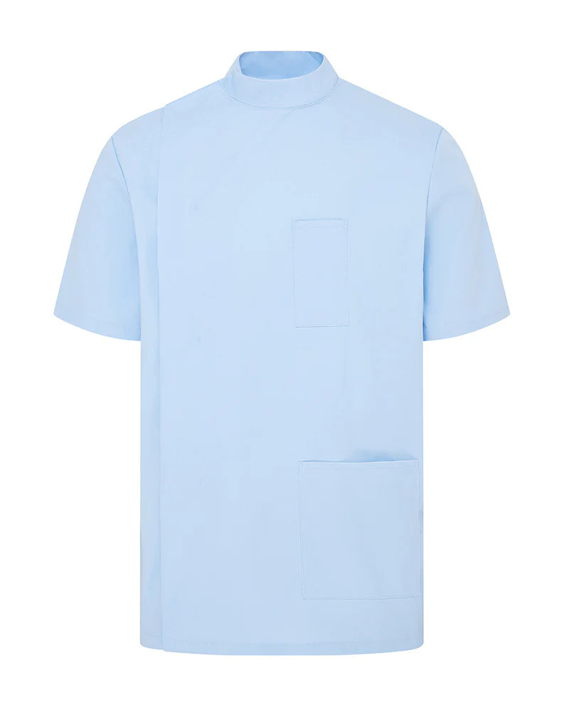 Men's Stud-Fasten Healthcare Tunic Uniform With Mandarin Collar