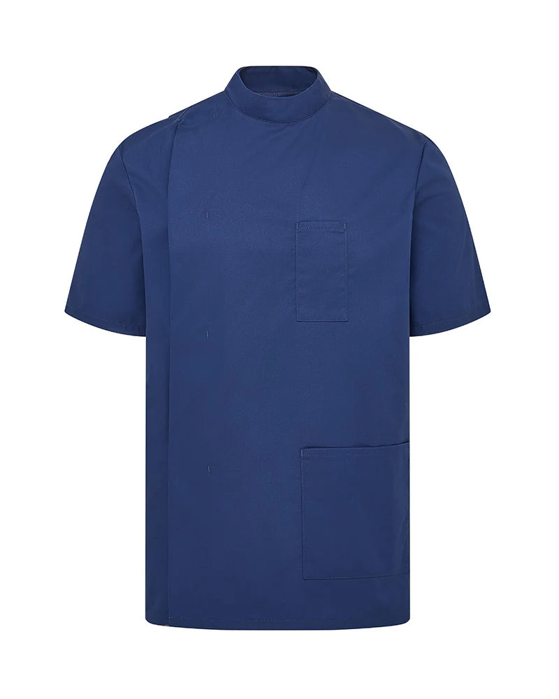 Men's Stud-Fasten Healthcare Tunic Uniform With Mandarin Collar
