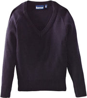 Plain Navy Jumper (V-Neck)