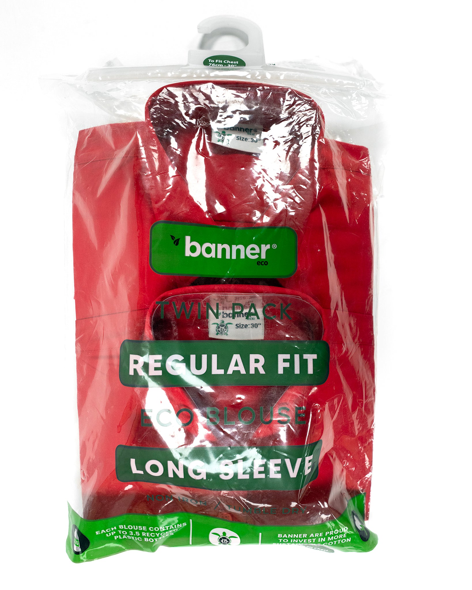 Banner L/S Blouse - 2 Pack (Red)