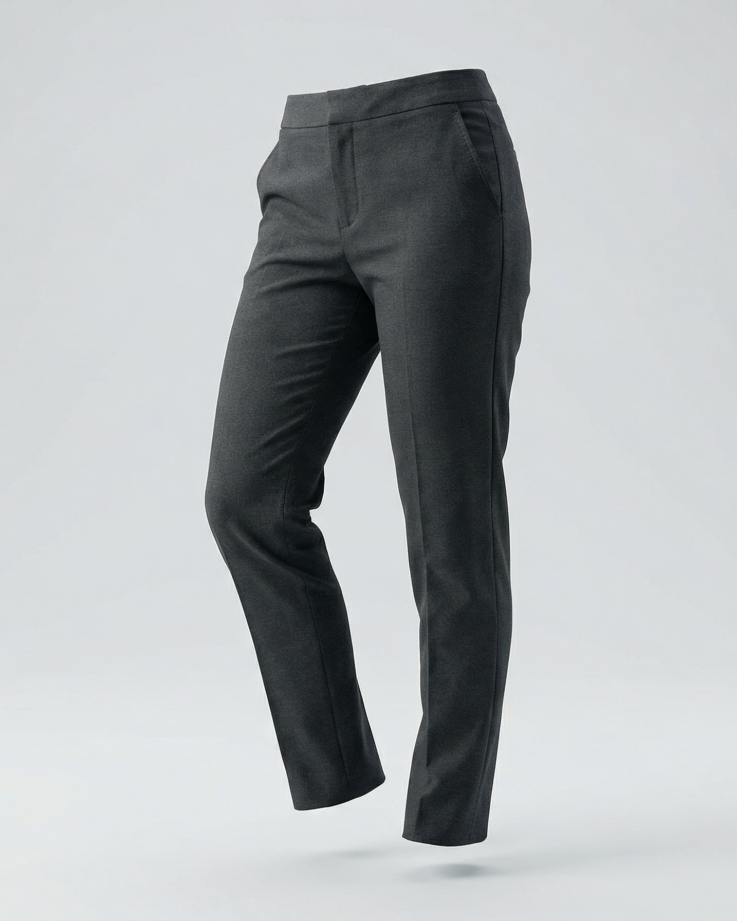 Banner Junior Girls Slim Fit Trousers - Grey