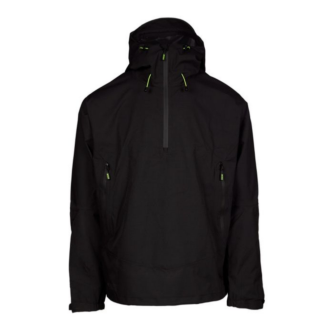 Apache White Rock Lightweight 1/4 Zip Rain Jacket (Black)