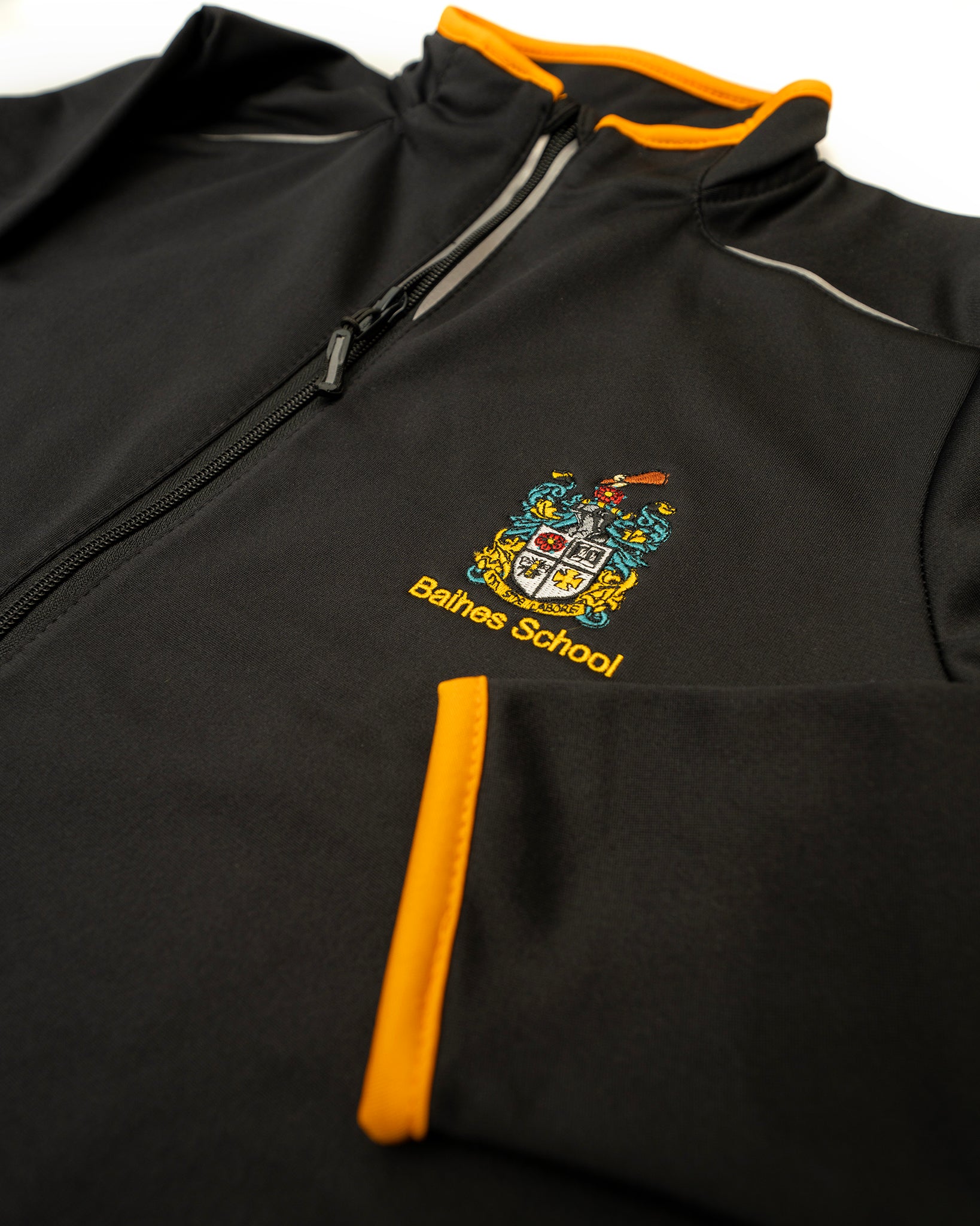 Baines Track Top/Jacket (Black/Gold)