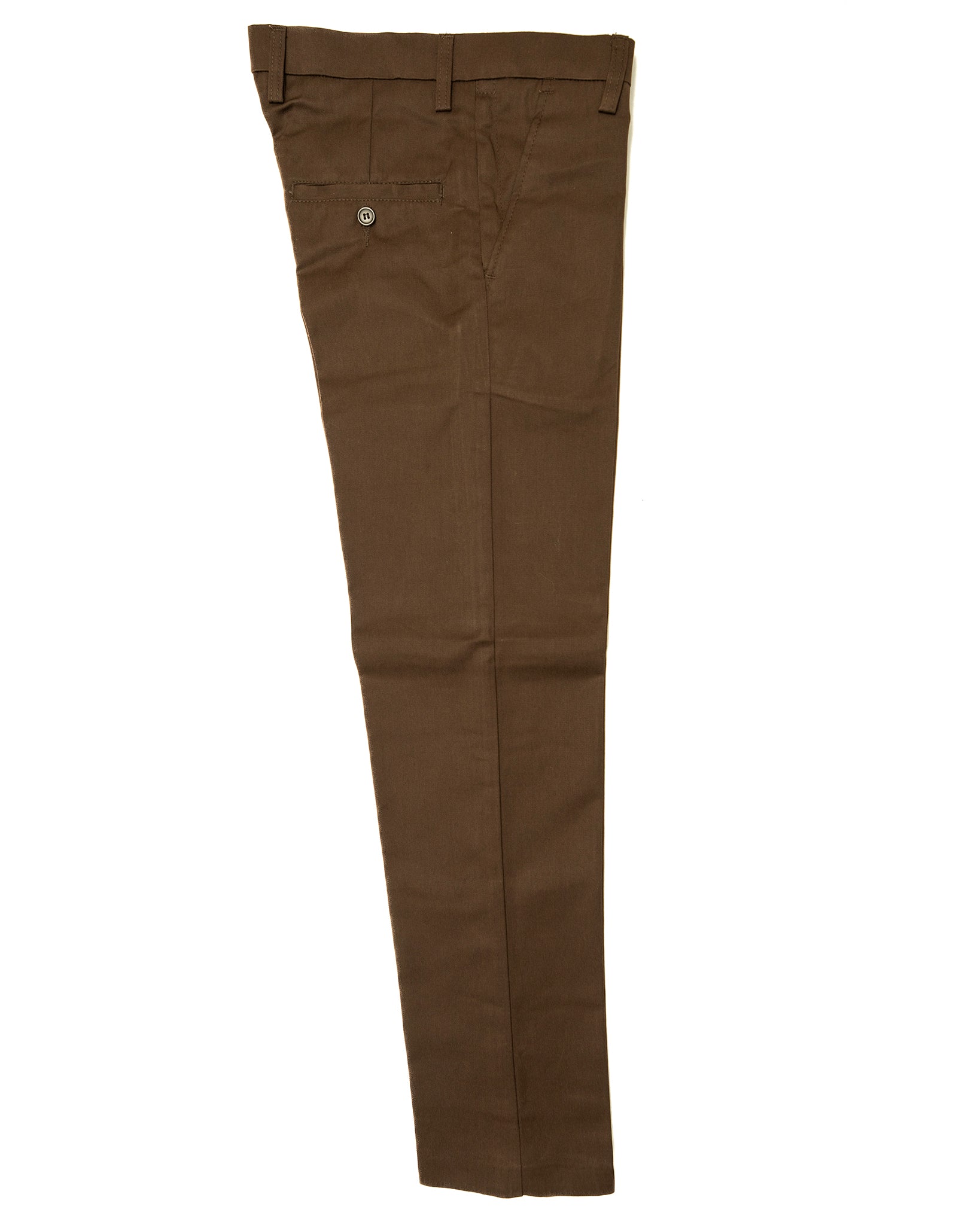 Boy's Slim Leg Trouser (Brown)
