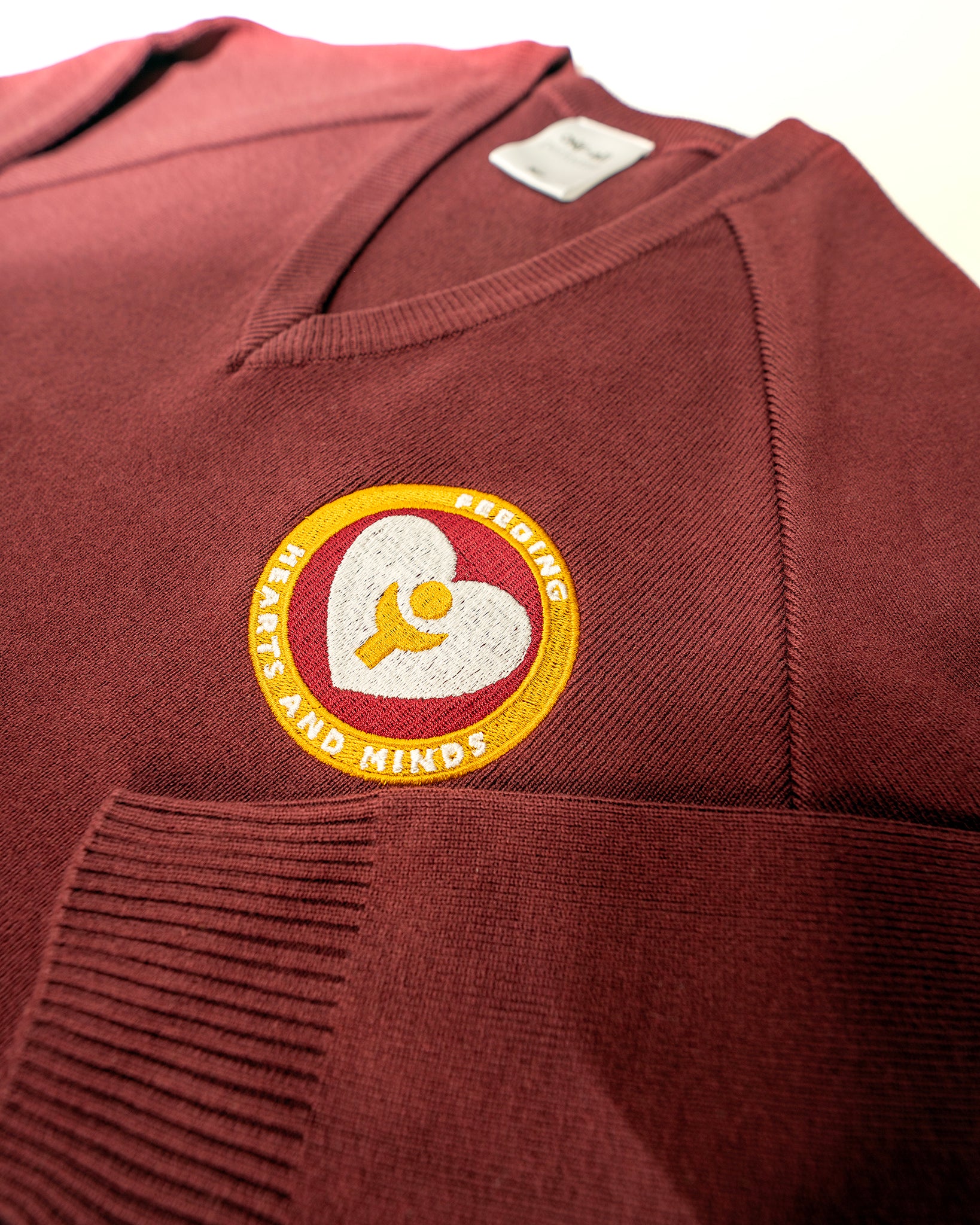 Blessed Sacrament V Neck Knitted Sweatshirt