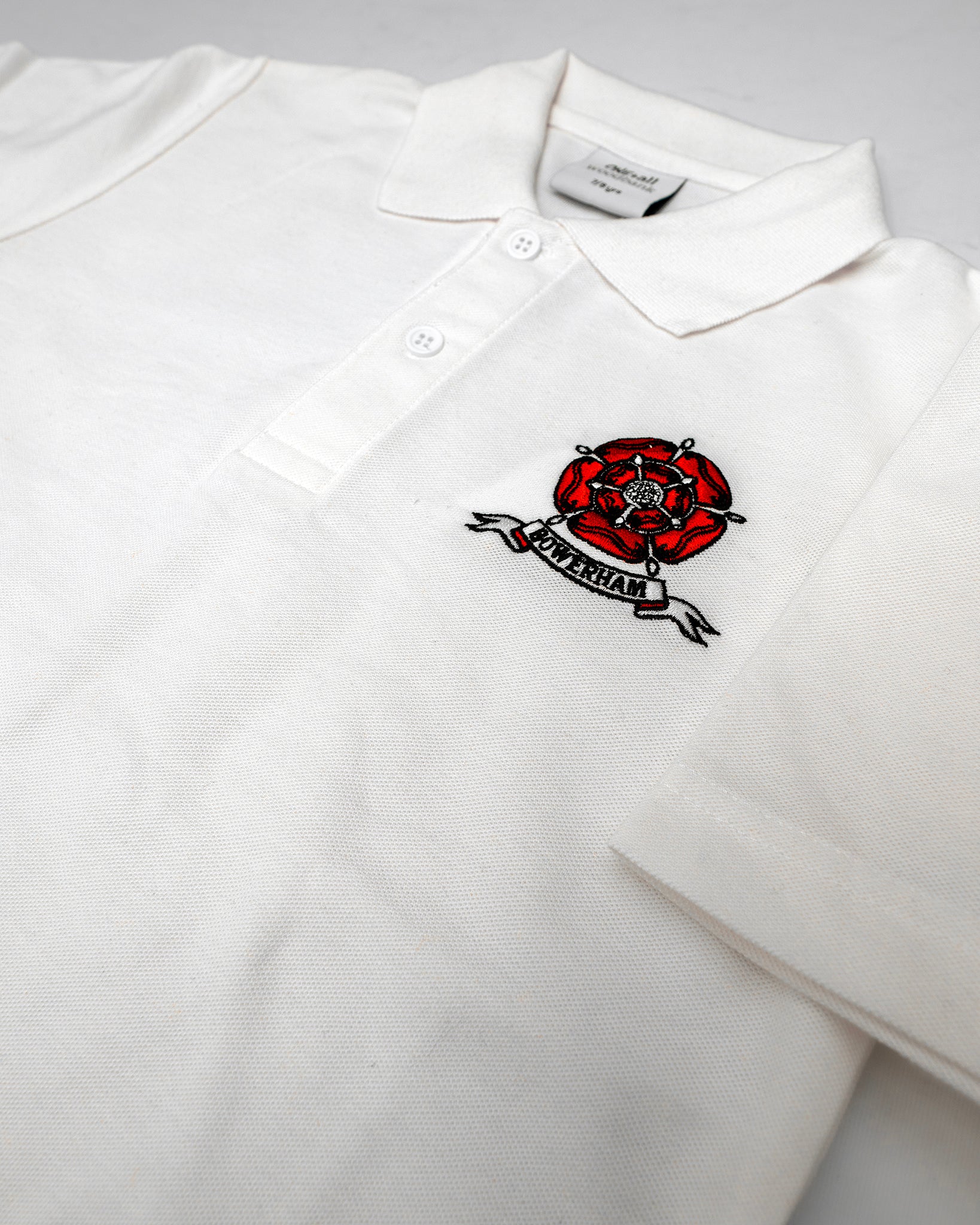 Rose logo White Polo - Bowerham Primary