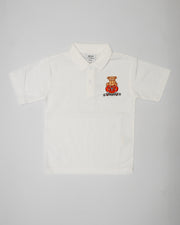 Bear logo White Polo - Bowerham Primary
