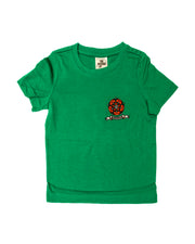 Rose logo P.E. t-shirt in Green - Bowerham Primary
