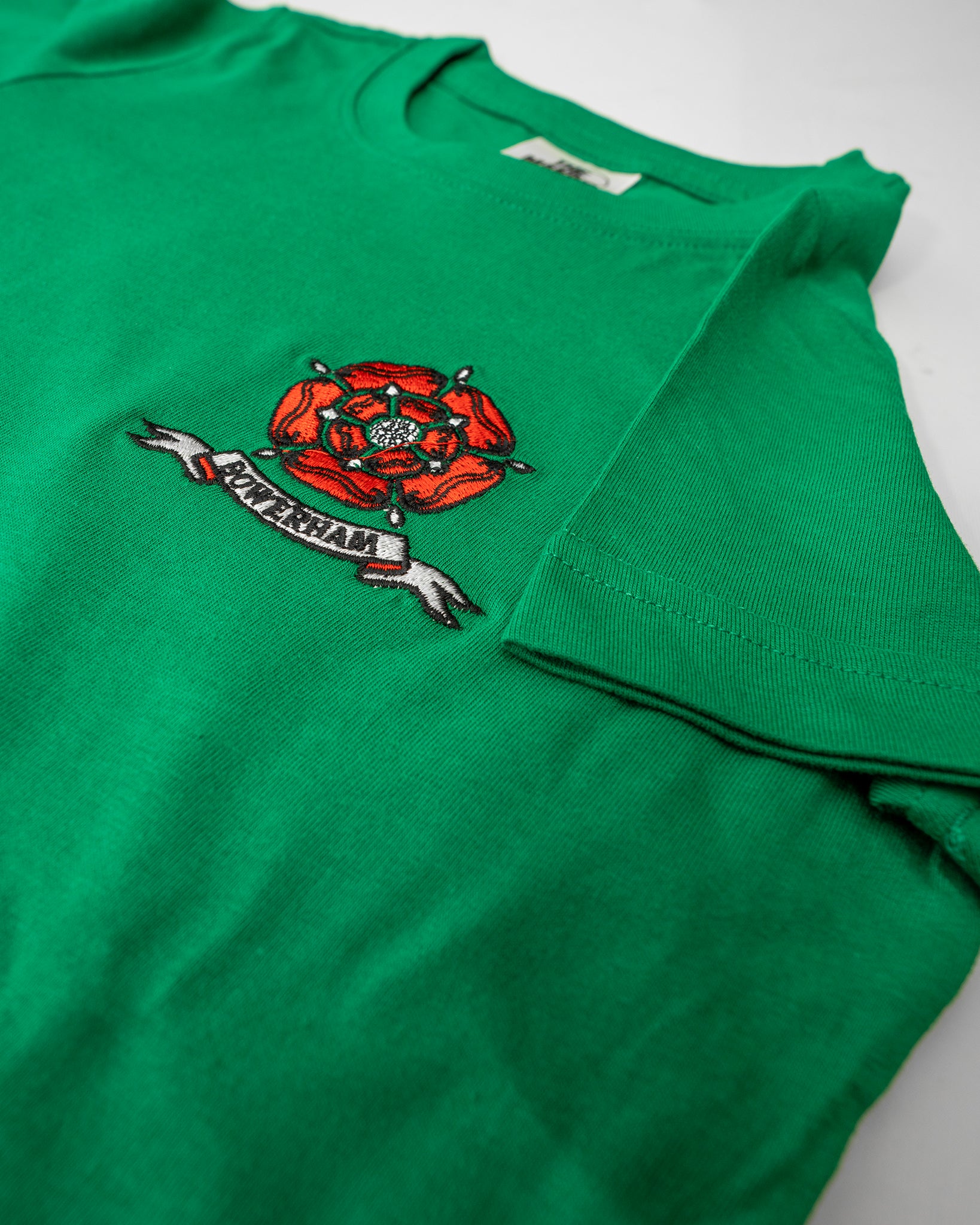 Rose logo P.E. t-shirt in Green - Bowerham Primary