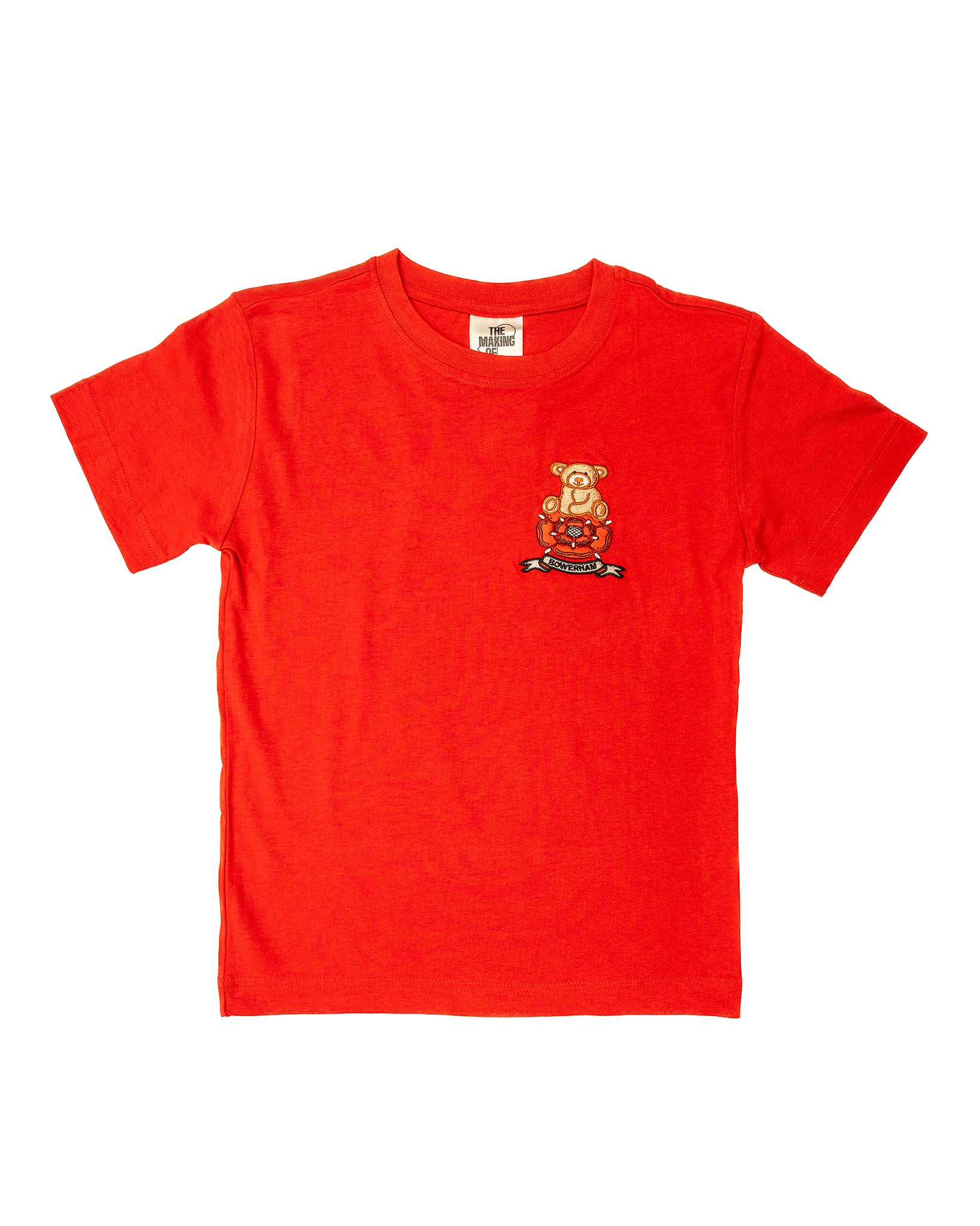 Bear logo P.E. t-shirt in Red - Bowerham Primary