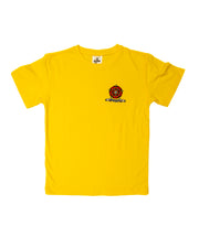 Rose logo P.E. t-shirt in Yellow - Bowerham Primary