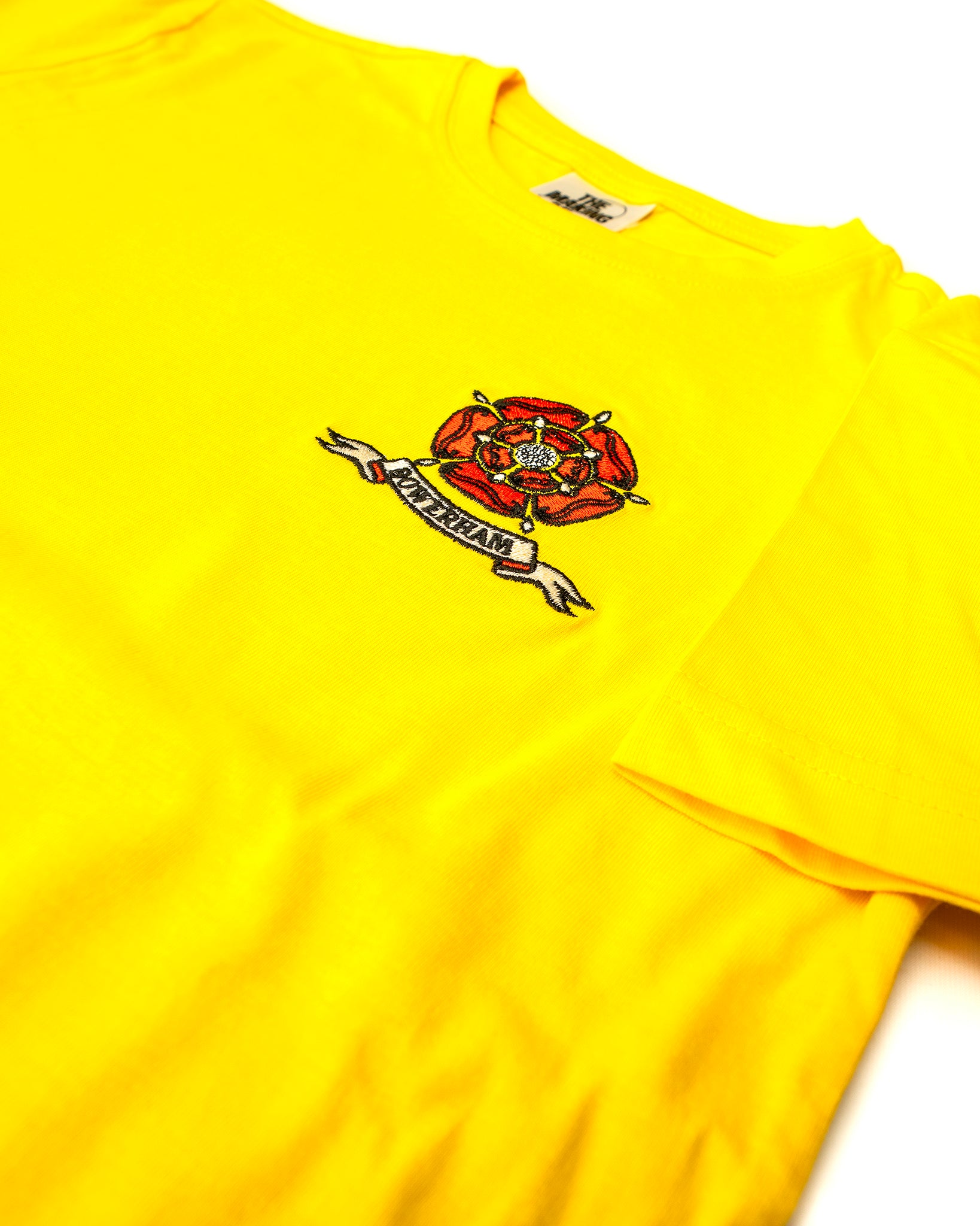 Rose logo P.E. t-shirt in Yellow - Bowerham Primary