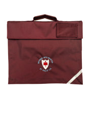 Warton St Pauls Bookbag (Maroon) - (Embroidered)