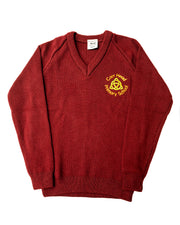 Carr Head Maroon V-Neck Jumper