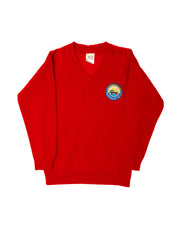 Caton Primary Year 6 Jumper V-Neck (Red)