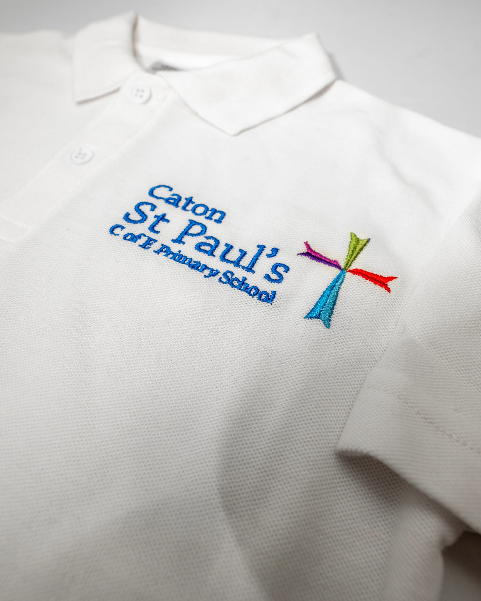 Caton St Paul's Primary Polo (White)