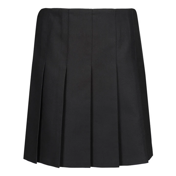 Zeco Black Junior Stitch Down Pleated Skirt (GS3505)