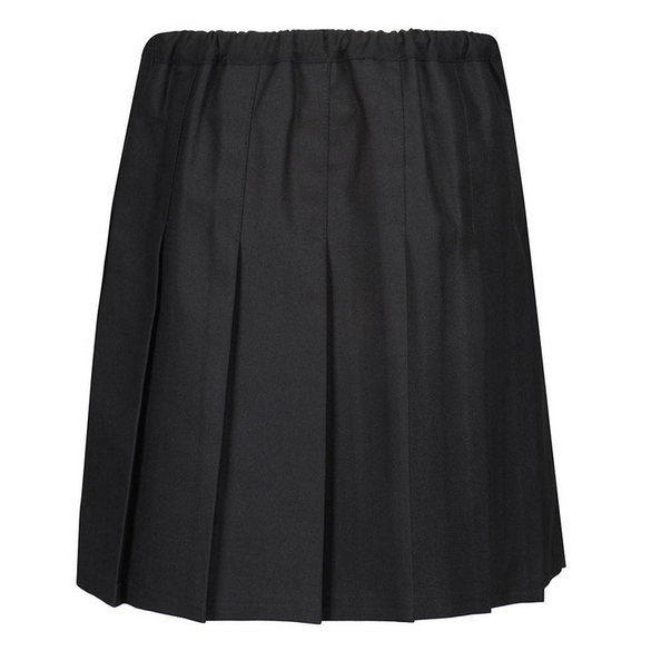 Zeco Black Junior Stitch Down Pleated Skirt (GS3505)