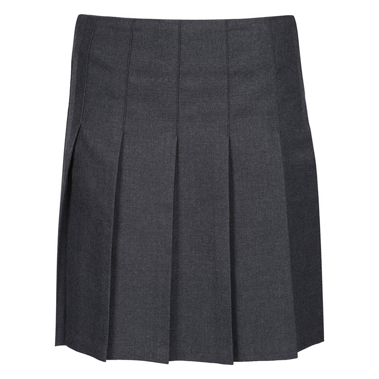Zeco Grey Junior Stitch Down Pleated Skirt (GS3505)