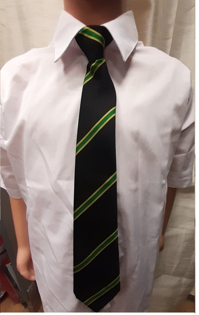 Lytham Clip on Tie  Black/Green