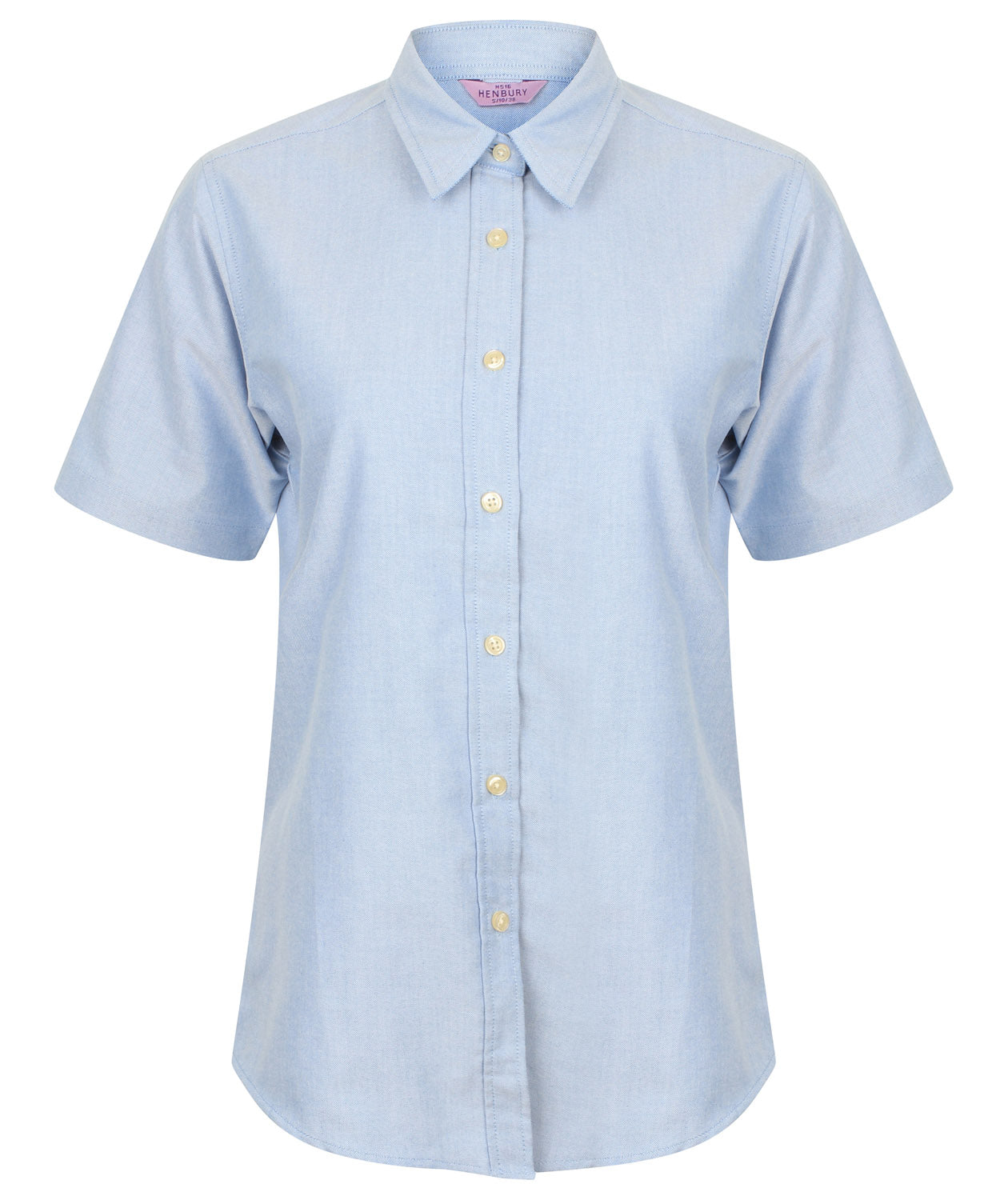 Henbury Ladies Short Sleeve Classic Oxford Blouse - H516