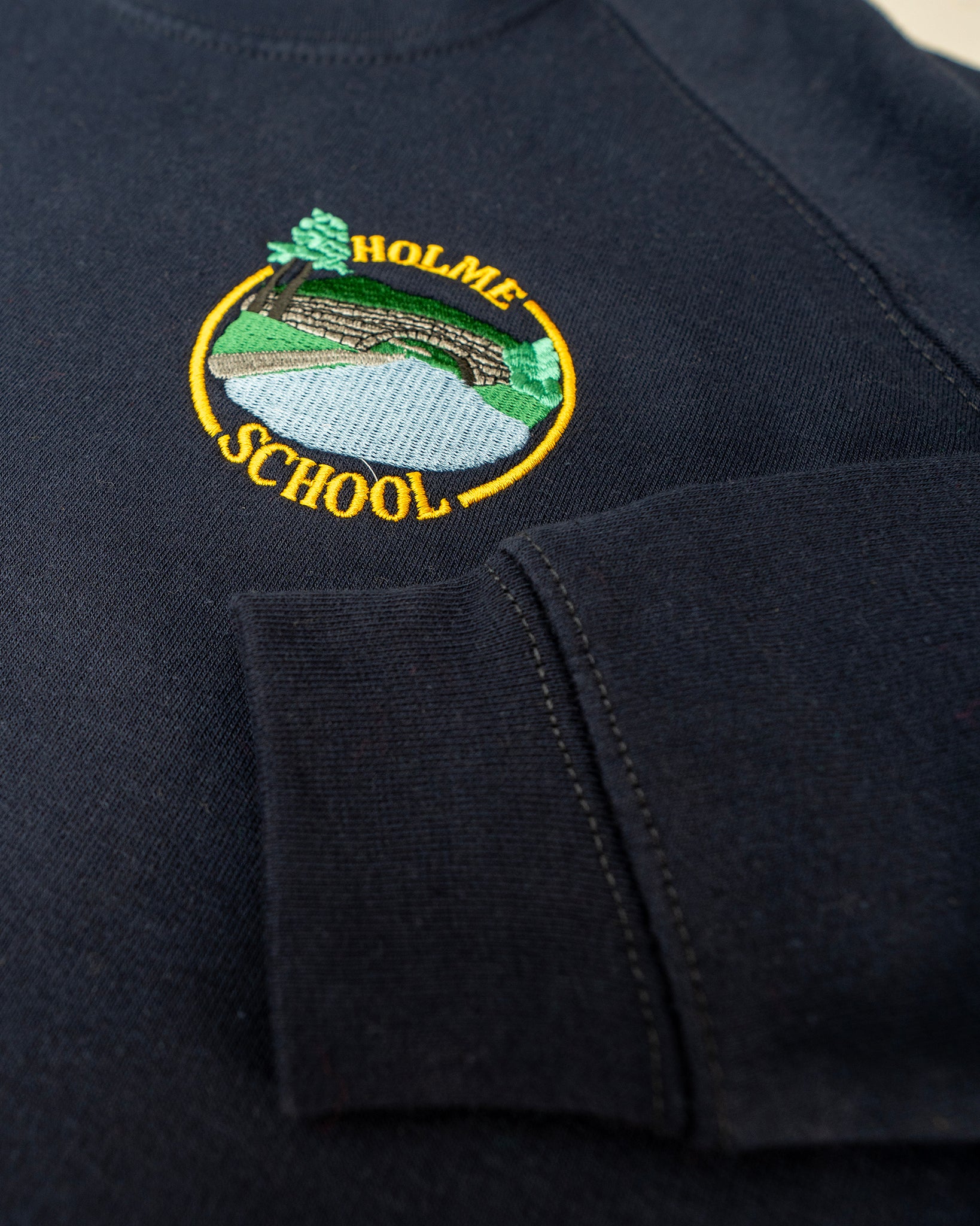 Holme School Crew Neck Navy Sweatshirt