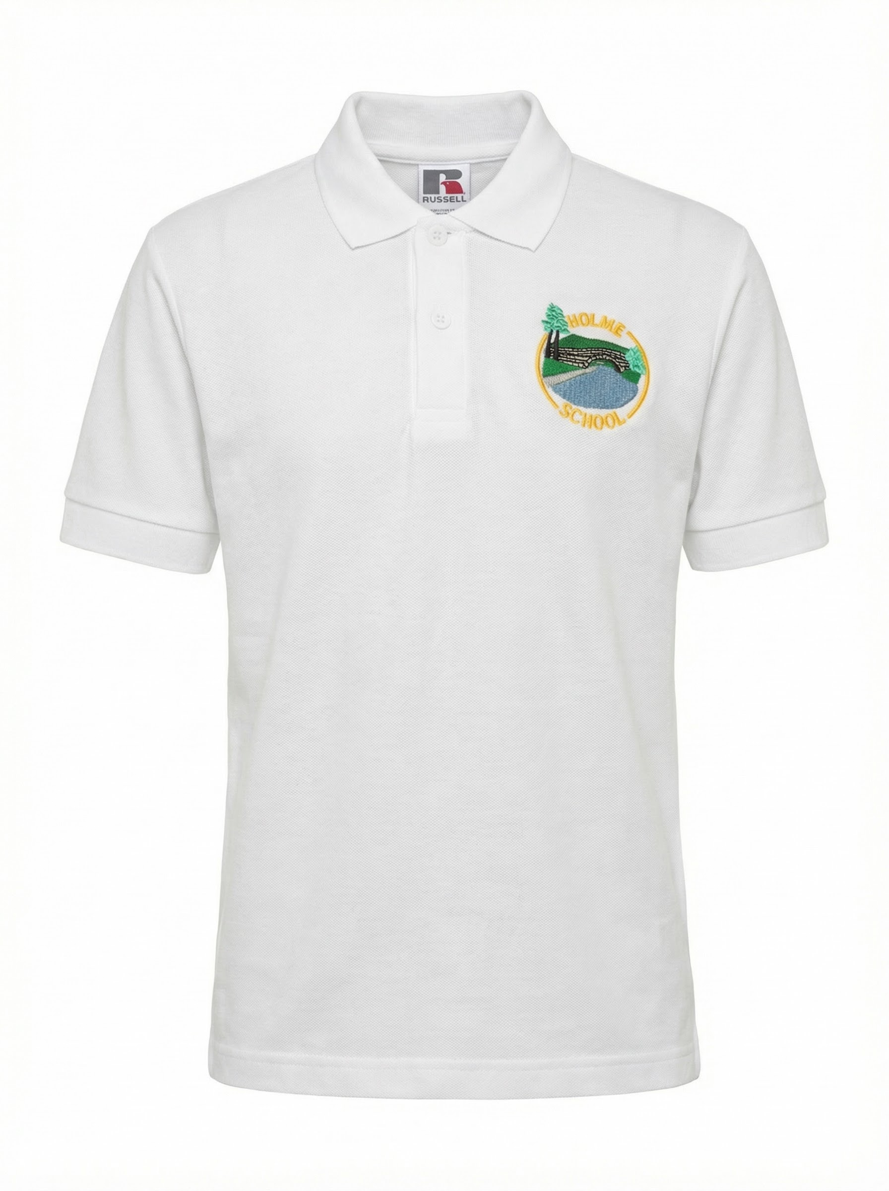 Holme School Polo Shirt (White)