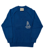 Holy Family CPS Warton V-Neck Knitted Jumper (Royal)
