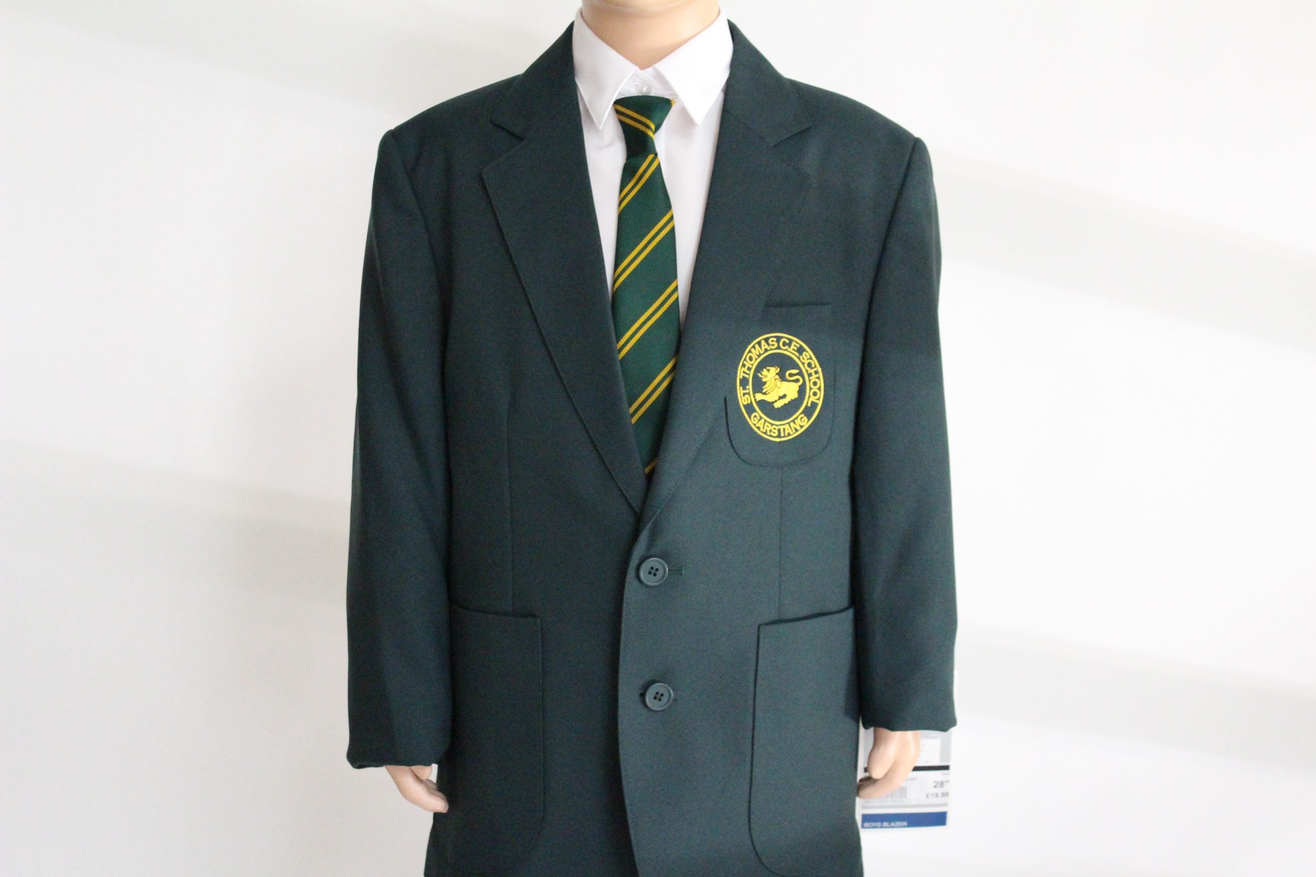 Boys Bottle Green Blazer (Badged)