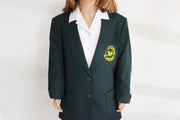 Girls Bottled Green Blazer (Badged)