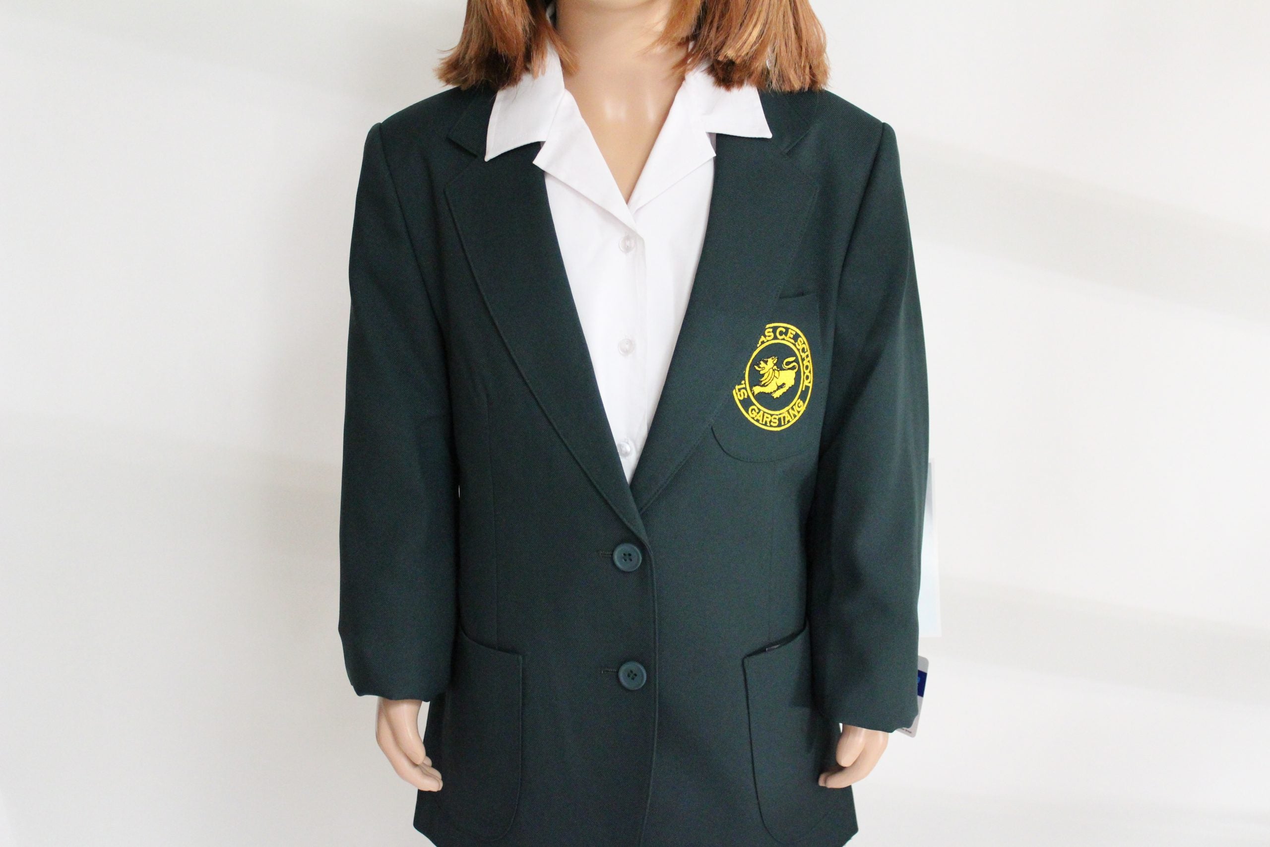 Girls Bottled Green Blazer (Badged)