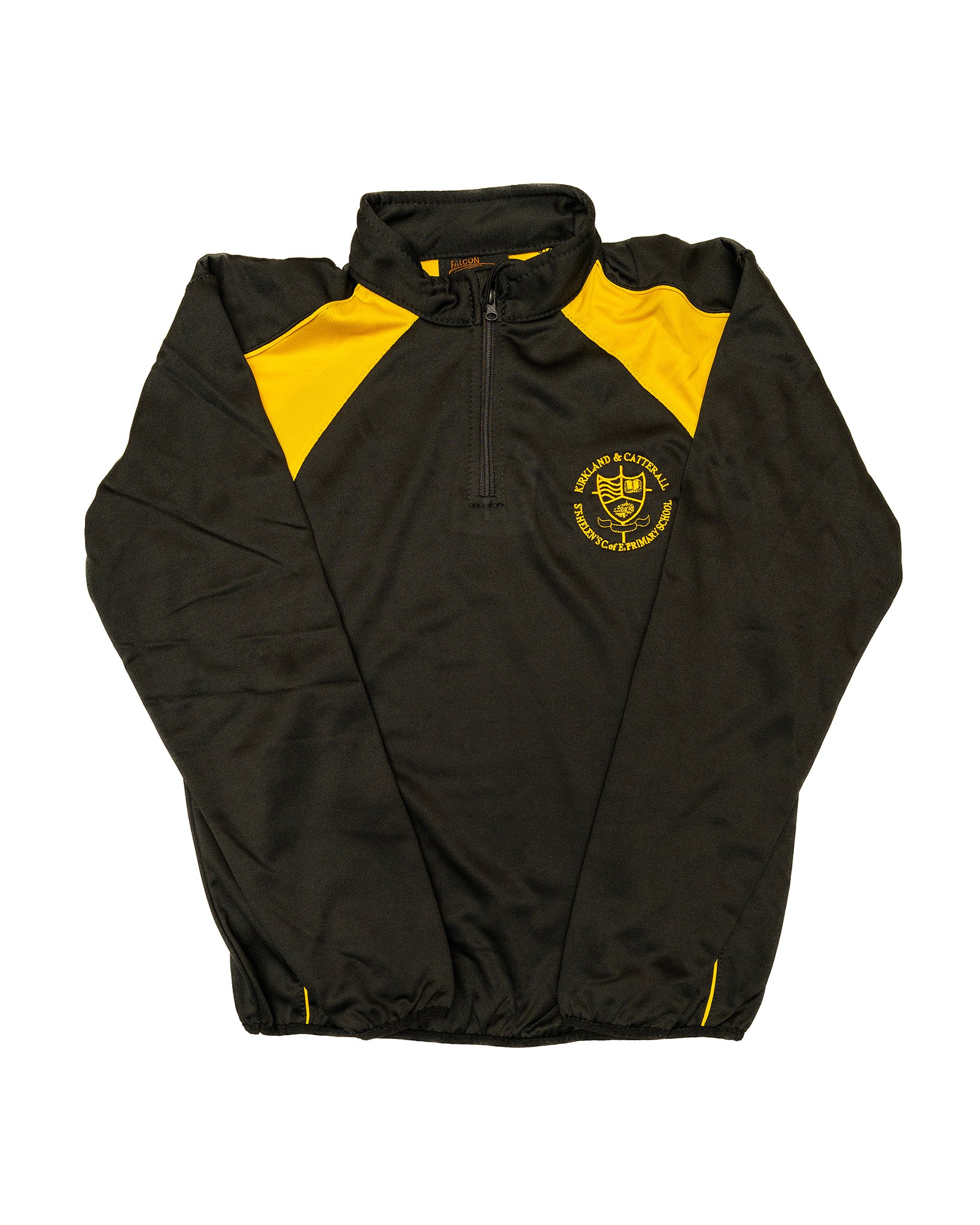 Kirkland P.E 1/4 Zip Track Top (Black/Yellow)