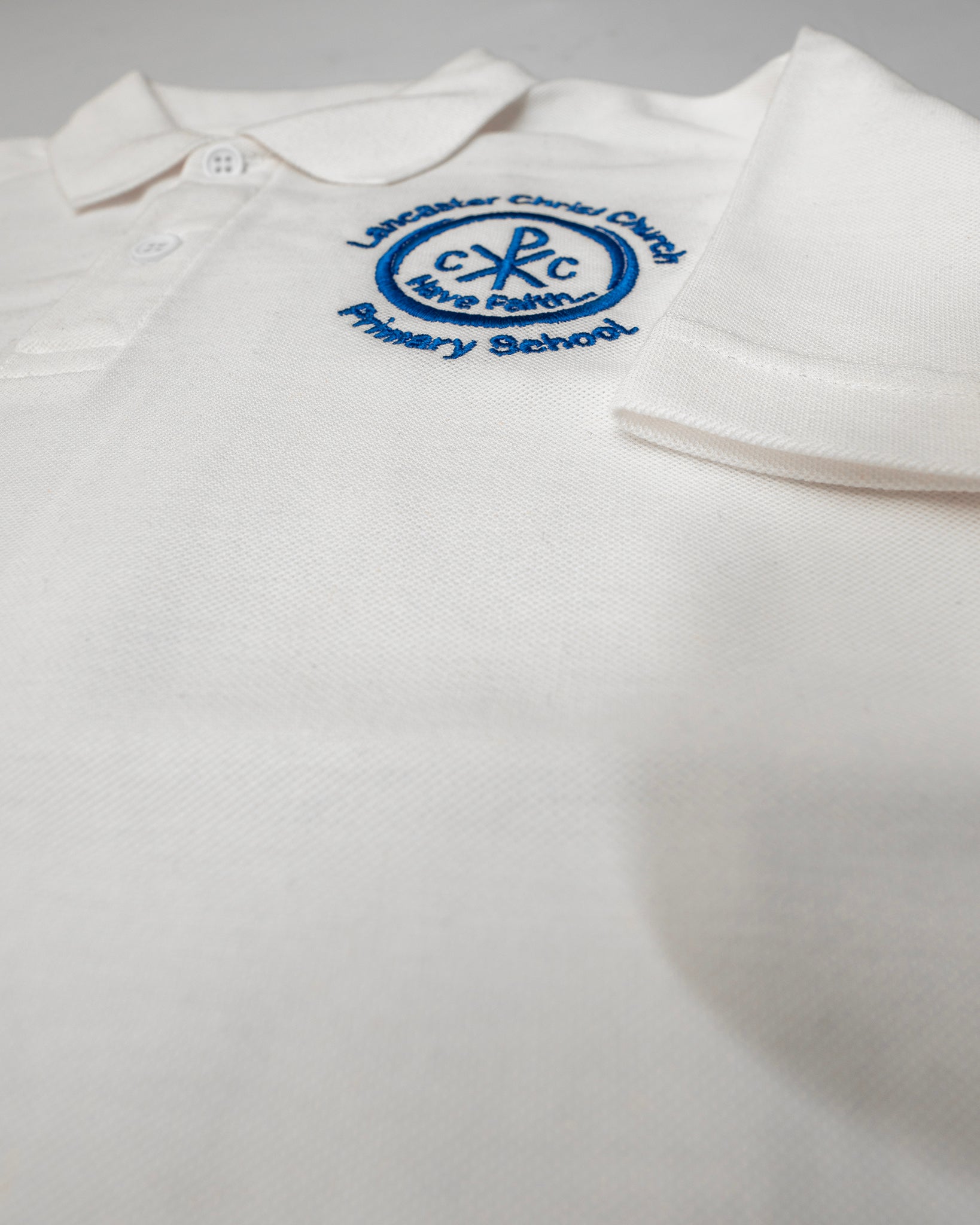 Christ Church Lancaster Polo Shirt (White)
