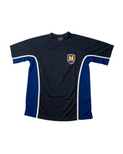 Lancaster High P.E Top (Navy/Royal/White)