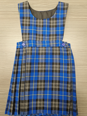 Lea Town St Mary Blue Tartan Pinafore