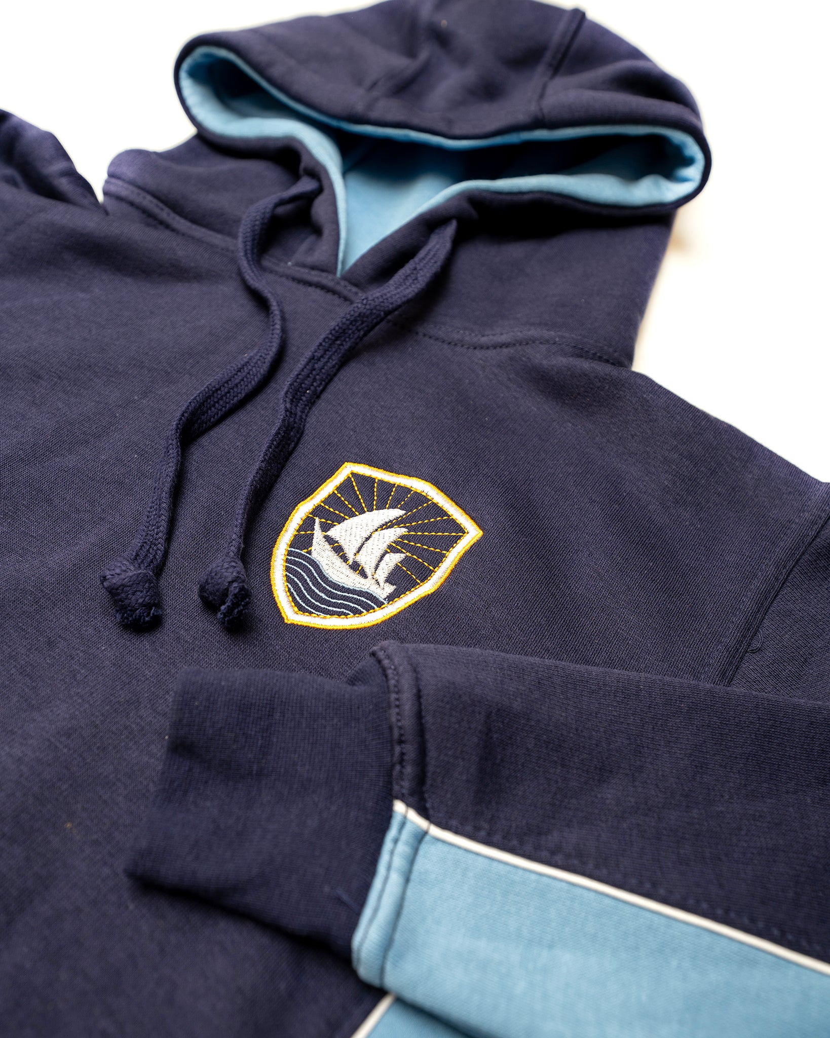 Morecambe Academy P.E Hoodie (Navy/Sky)