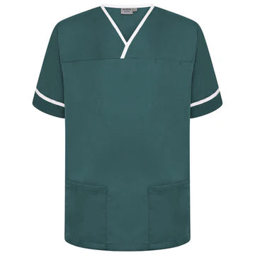 Contrast Trim Smart Scrub Top