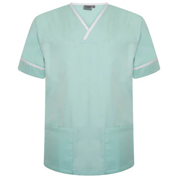 Contrast Trim Smart Scrub Top