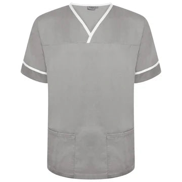 Contrast Trim Smart Scrub Top