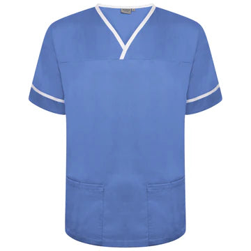 Contrast Trim Smart Scrub Top