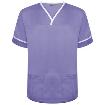 Contrast Trim Smart Scrub Top