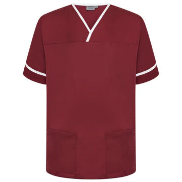 Contrast Trim Smart Scrub Top