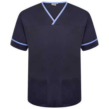 Contrast Trim Smart Scrub Top