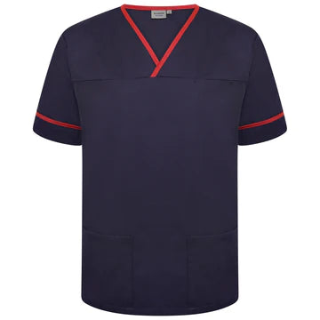 Contrast Trim Smart Scrub Top