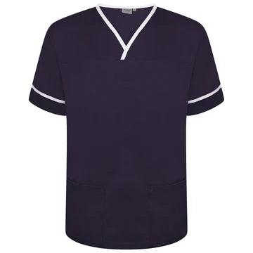 Contrast Trim Smart Scrub Top