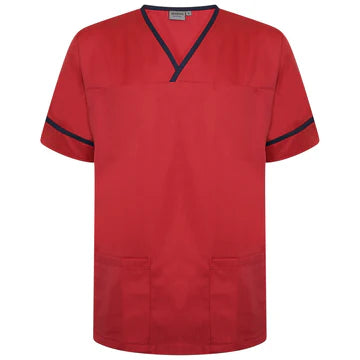 Contrast Trim Smart Scrub Top
