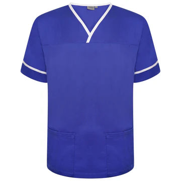 Contrast Trim Smart Scrub Top