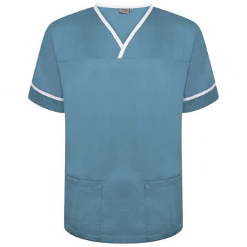 Contrast Trim Smart Scrub Top