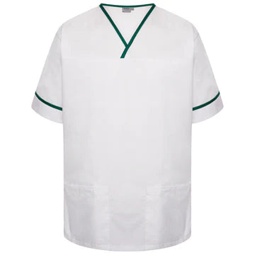 Contrast Trim Smart Scrub Top