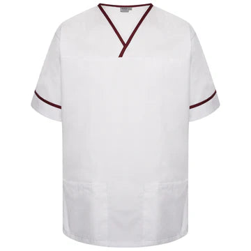 Contrast Trim Smart Scrub Top